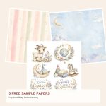 Free Capricorn Baby Zodiac Nursery – 3 Printable Scrapbook Paper Samples preview