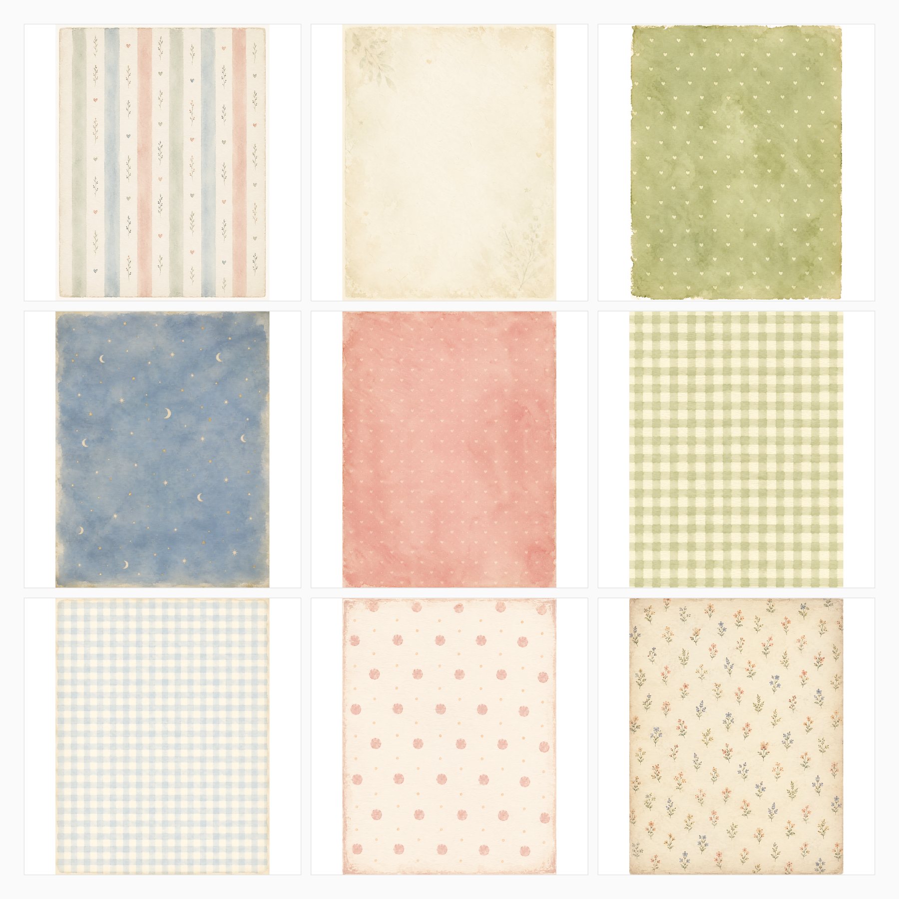 Little Moments Baby Keepsake Digital Scrapbook Papers preview 2