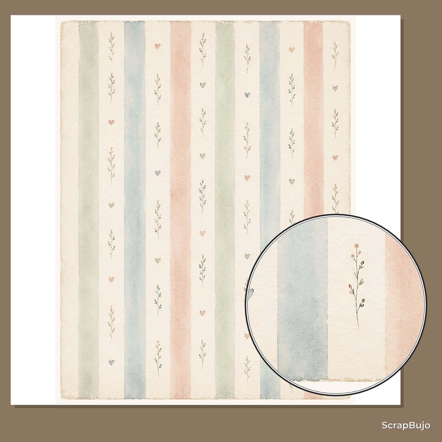 Little Moments Baby Keepsake Digital Scrapbook Papers preview 5