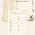 Free Little Moments Baby Keepsake Digital Scrapbook Papers – 3 Printable Scrapbook Paper Samples preview