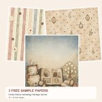 Free Family History Genealogy Heritage Journal – 3 Printable Scrapbook Paper Samples preview