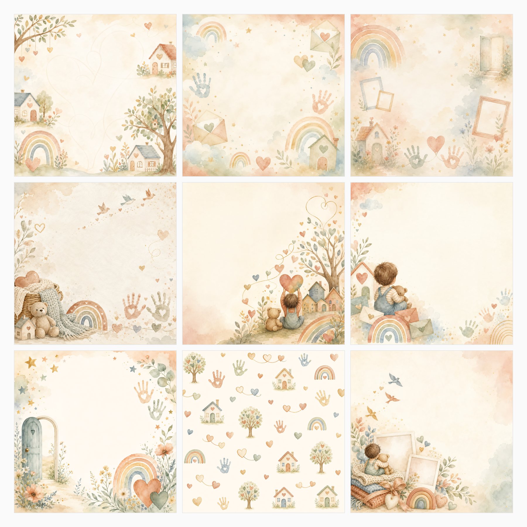 Adoption Forever Family Memory Book Digital Scrapbook Paper preview 2