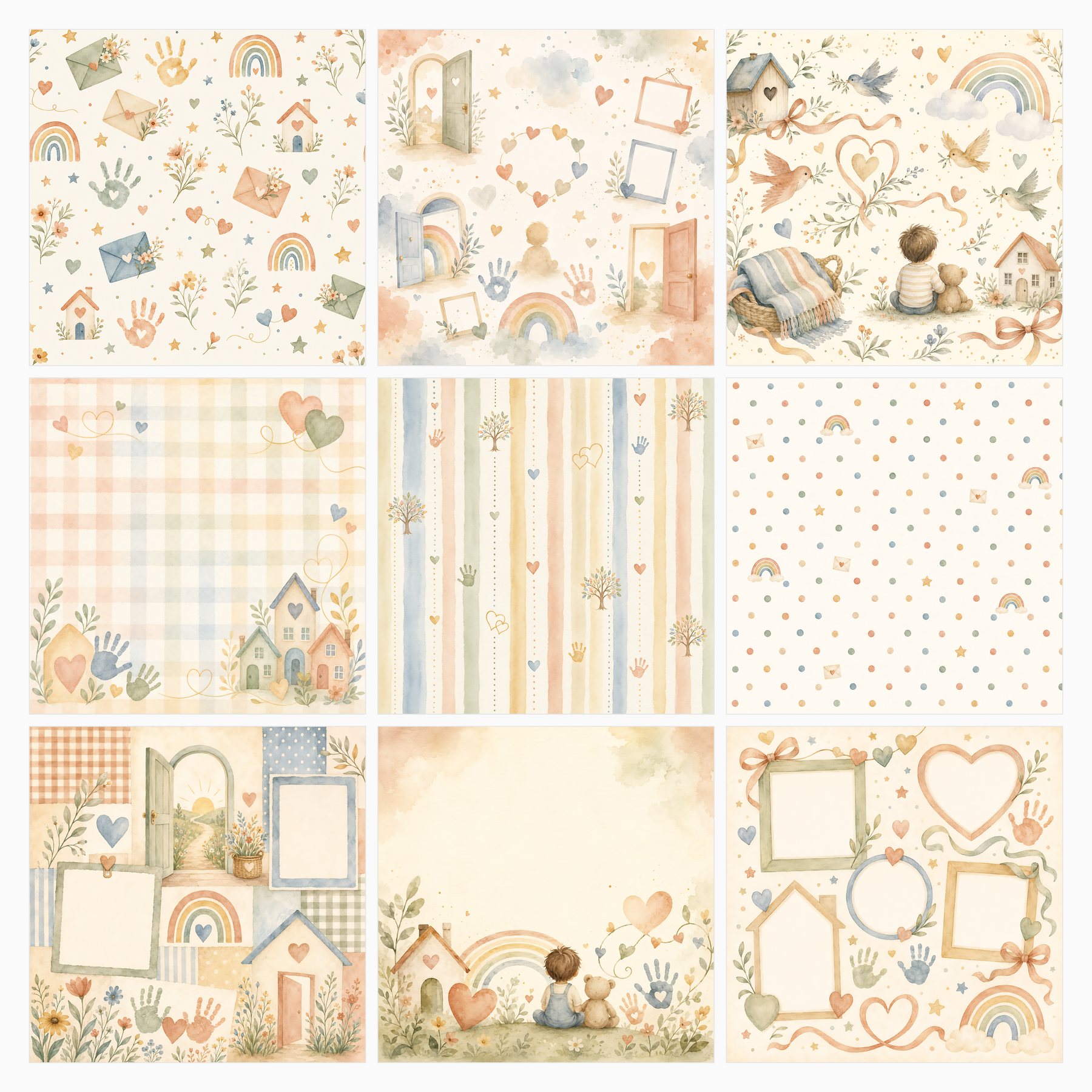 Adoption Forever Family Memory Book Digital Scrapbook Paper preview 3