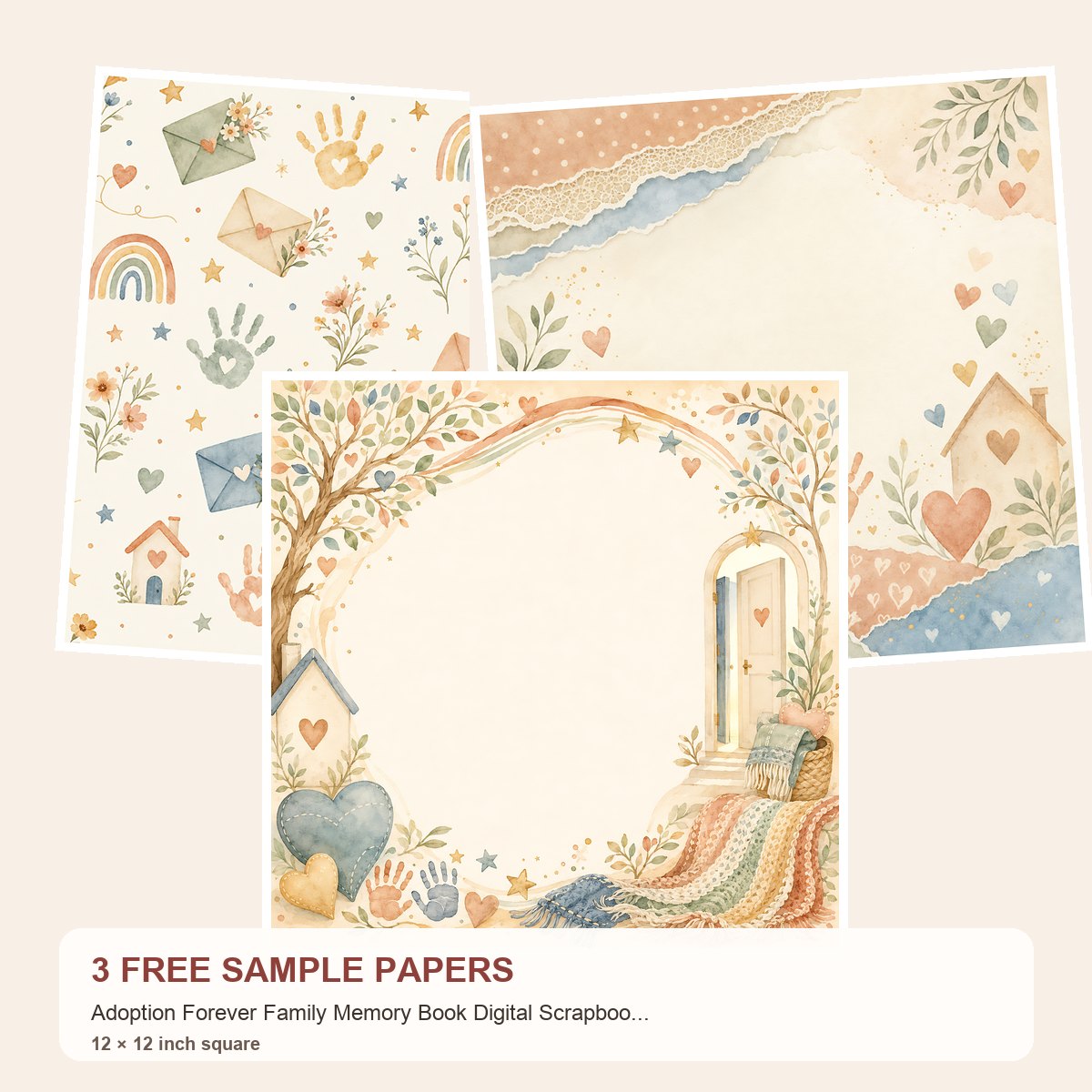 Free Adoption Forever Family Memory Book Scrapbook Samples