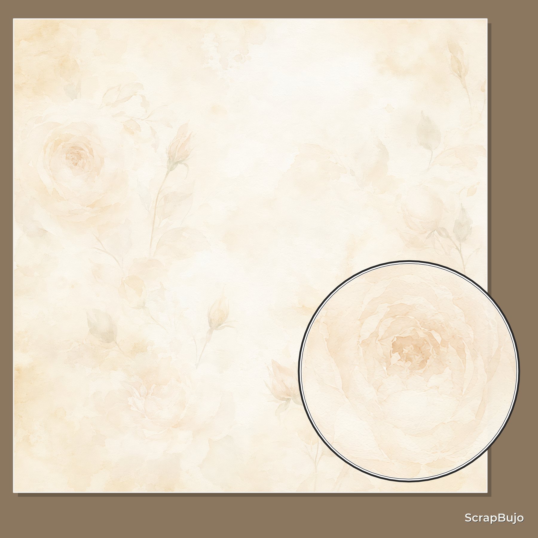 Pastel Ghosted Floral Watercolor Papers preview 5