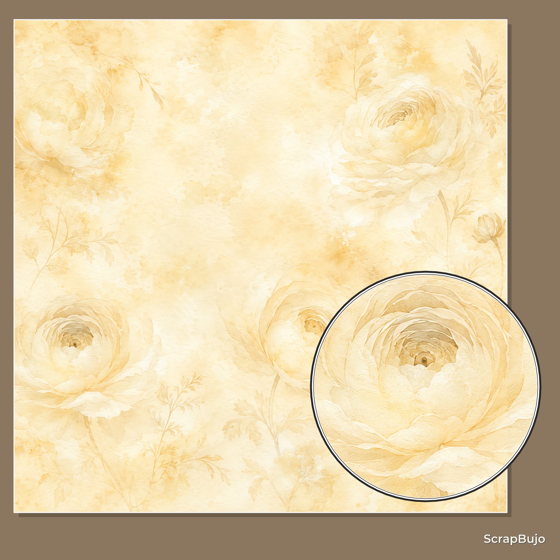 Pastel Ghosted Floral Watercolor Papers preview 6