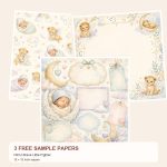 Free NICU Brave Little Fighter – 3 Printable Scrapbook Paper Samples preview