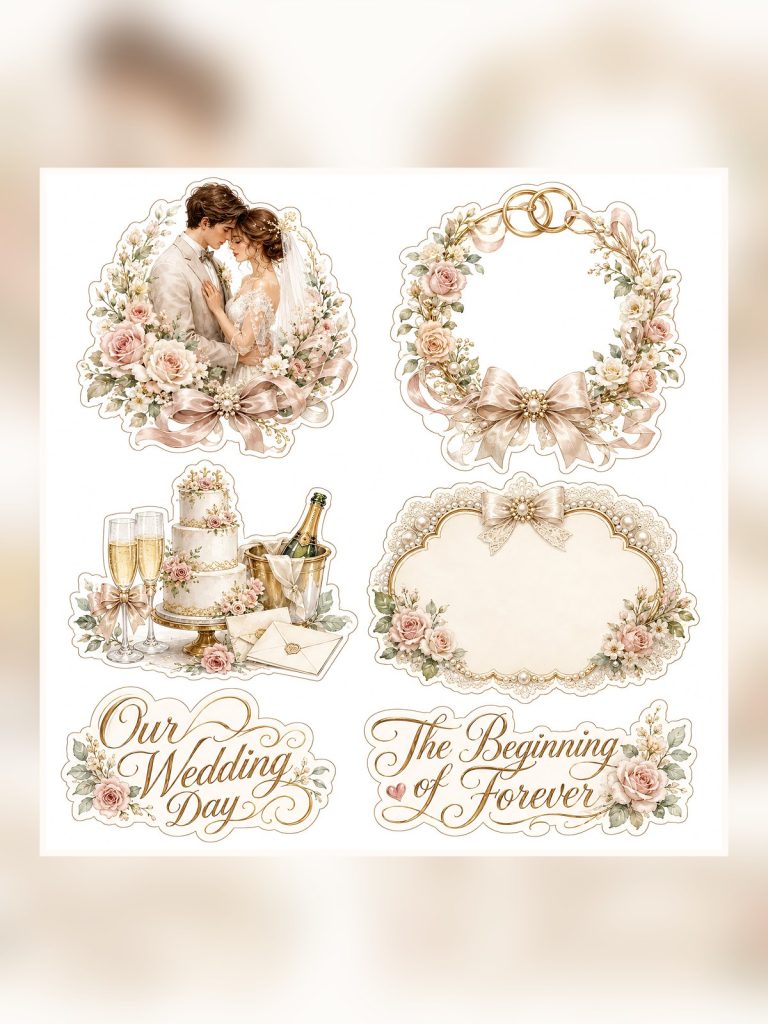 Wedding Day Love Story Keepsake poster portrait