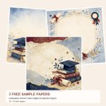 Free Graduation School Years – 3 Printable Scrapbook Paper Samples preview