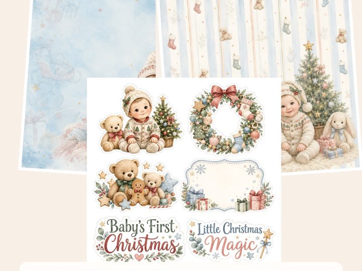 Free Babys First Christmas Memory Book – 3 Printable Samples preview