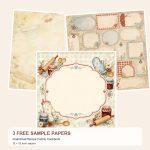 Free Grandmas Recipe Family Cookbook – 3 Printable Scrapbook Paper Samples preview