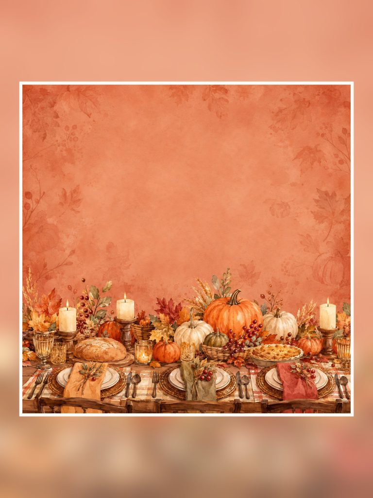 Thanksgiving Family Gathering Memories poster portrait