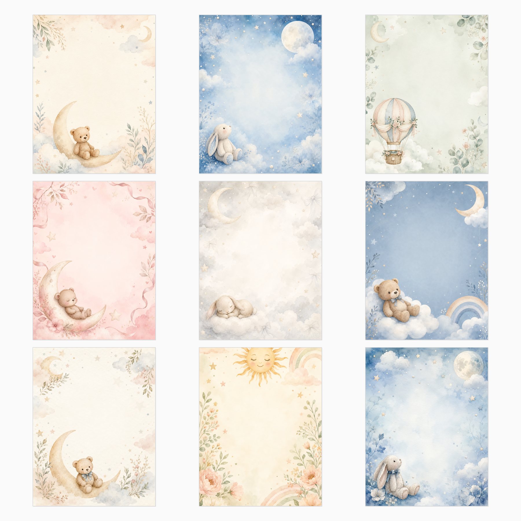 Little Star Nursery Watercolor preview 2