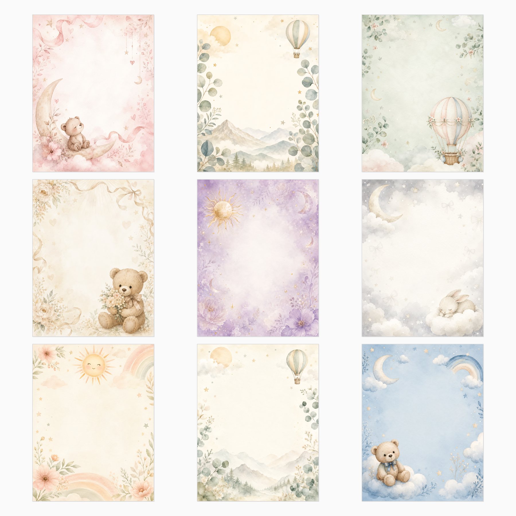 Little Star Nursery Watercolor preview 3