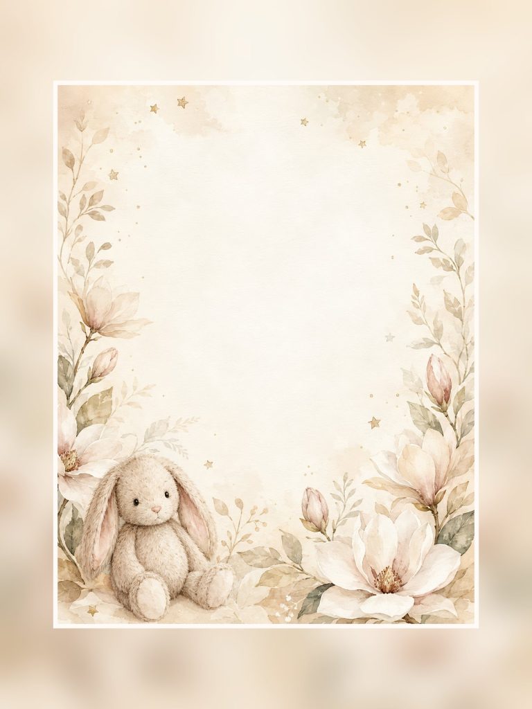 Little Star Nursery Watercolor poster portrait