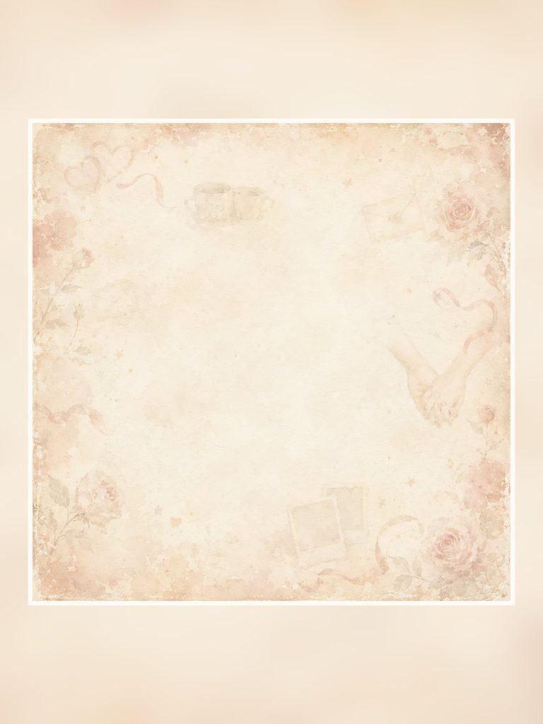 Our Story So Far Red Romance Anniversary Digital Scrapbook Paper poster portrait
