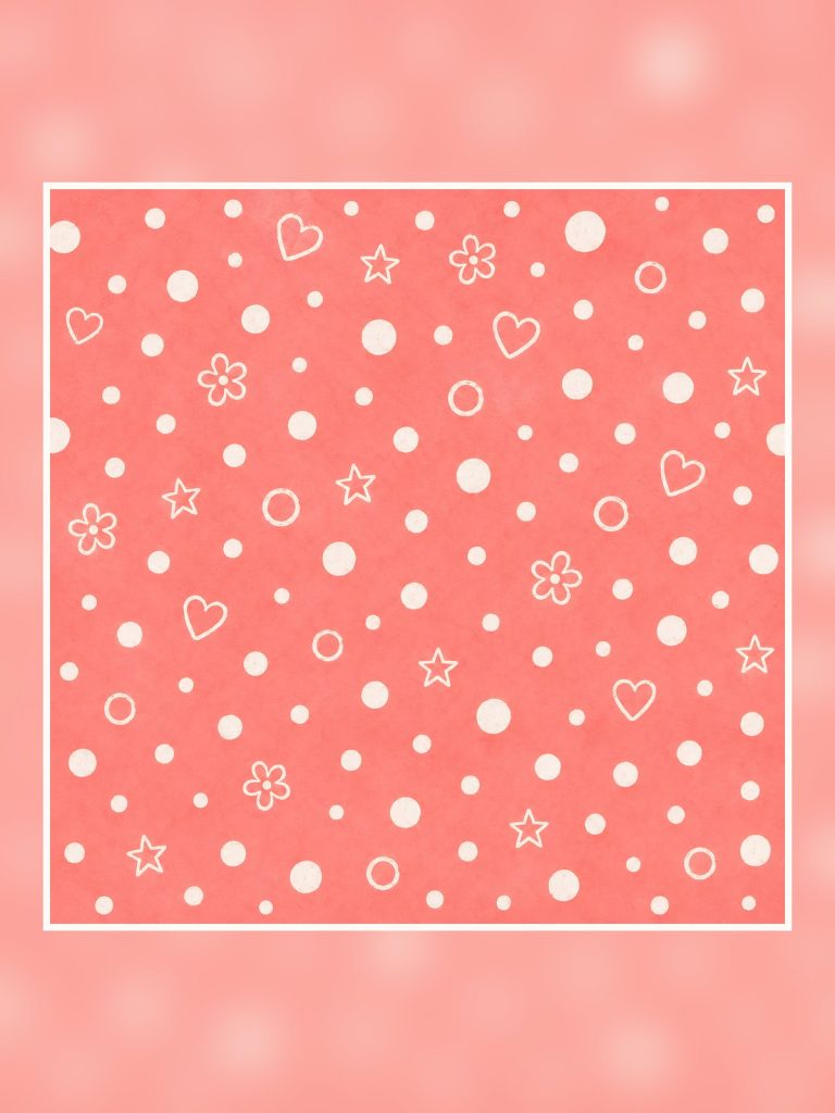 Playful Love Pastel Doodle Digital Scrapbook Paper Set poster portrait