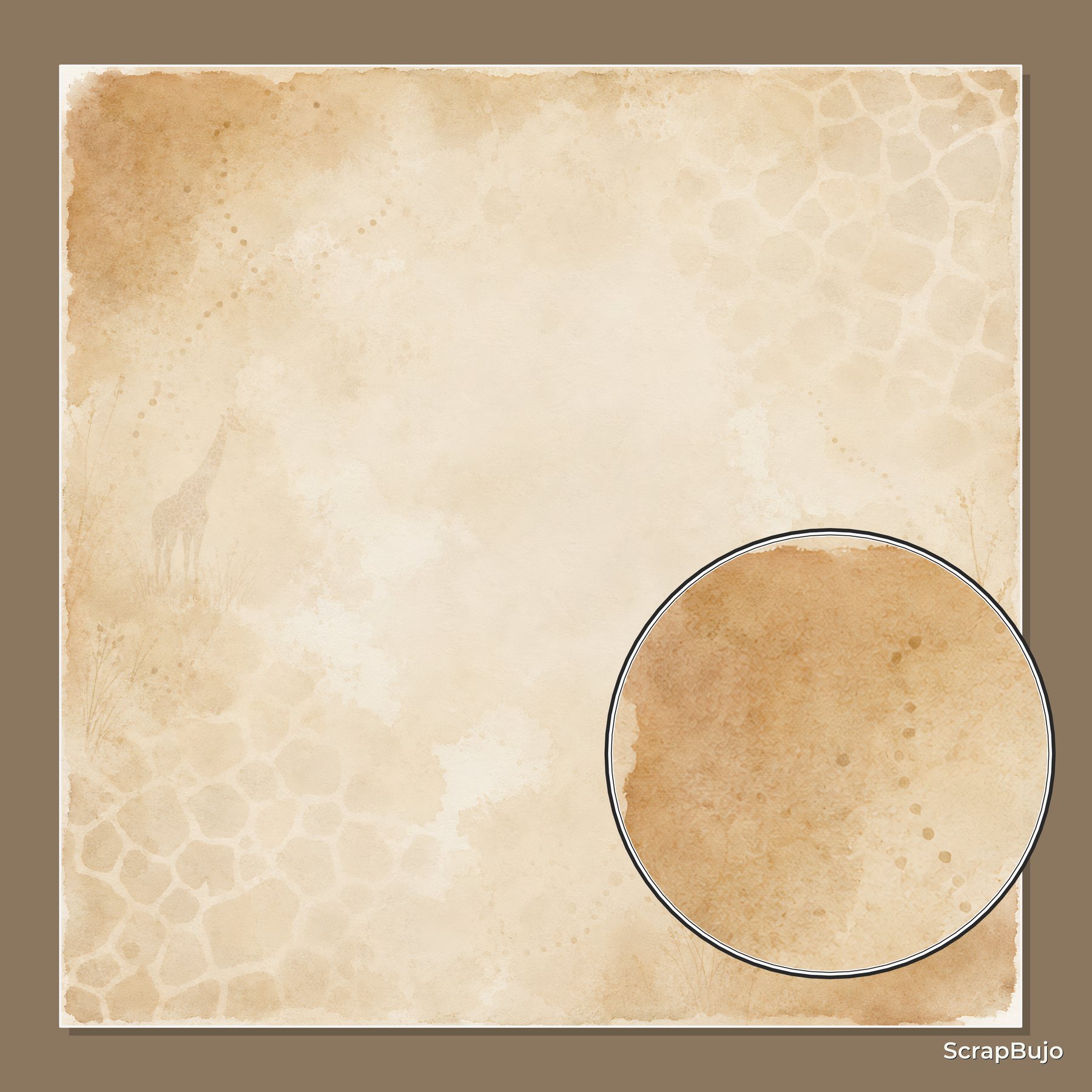 Savanna Memories Watercolor Safari Digital Scrapbook Papers preview 5