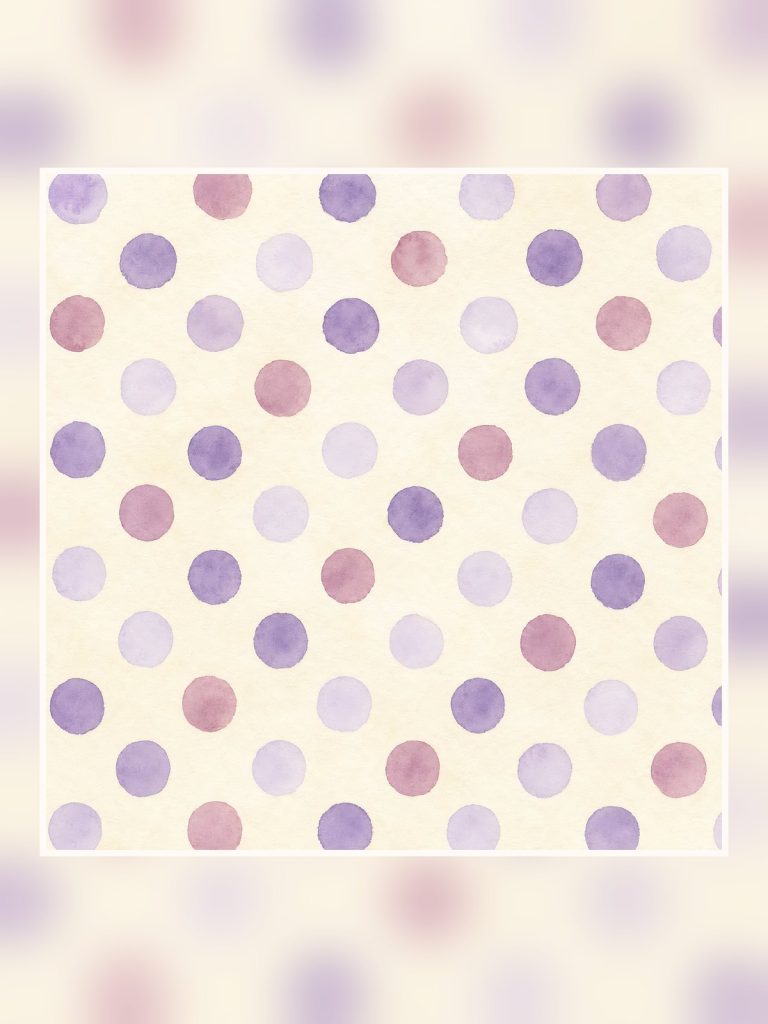 Purple Watercolor Garden Digital Scrapbook Paper poster portrait
