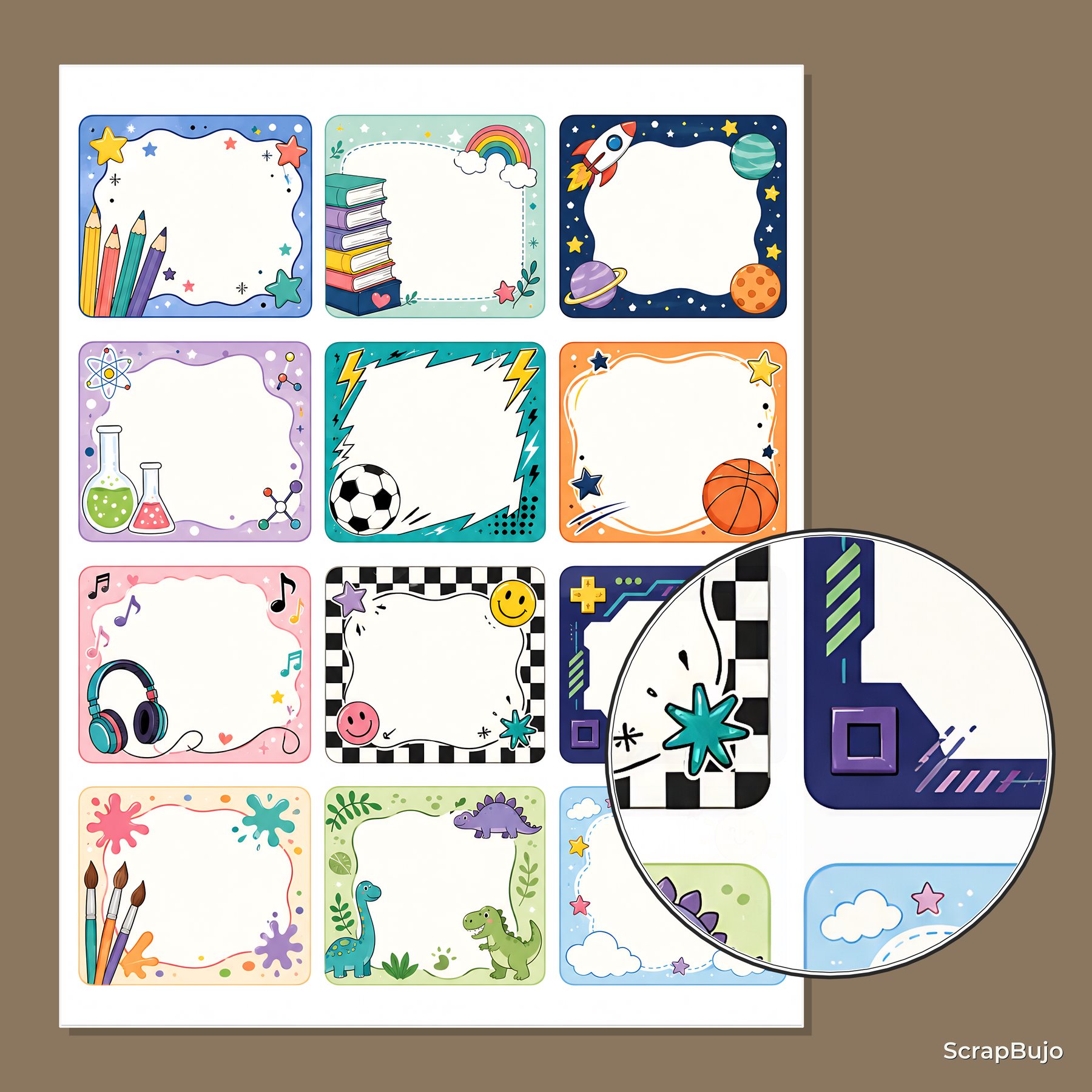 Cute Back to School Labels and Stickers preview 5