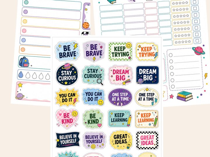 Free Cute Back to School Labels and Stickers – 3 Samples preview