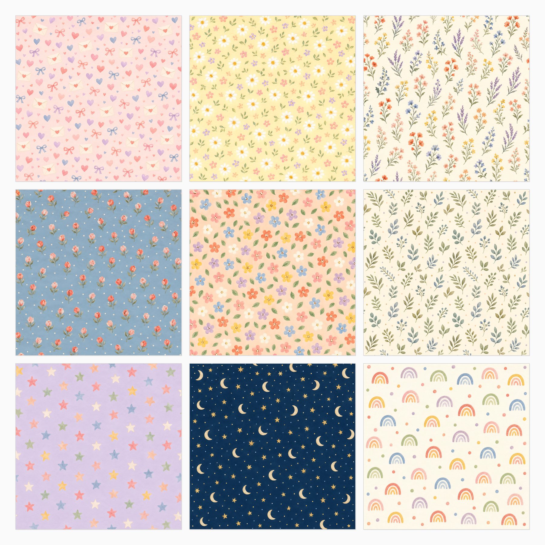 All Occasion Printable Gift Wrap Digital Scrapbook Paper preview 3
