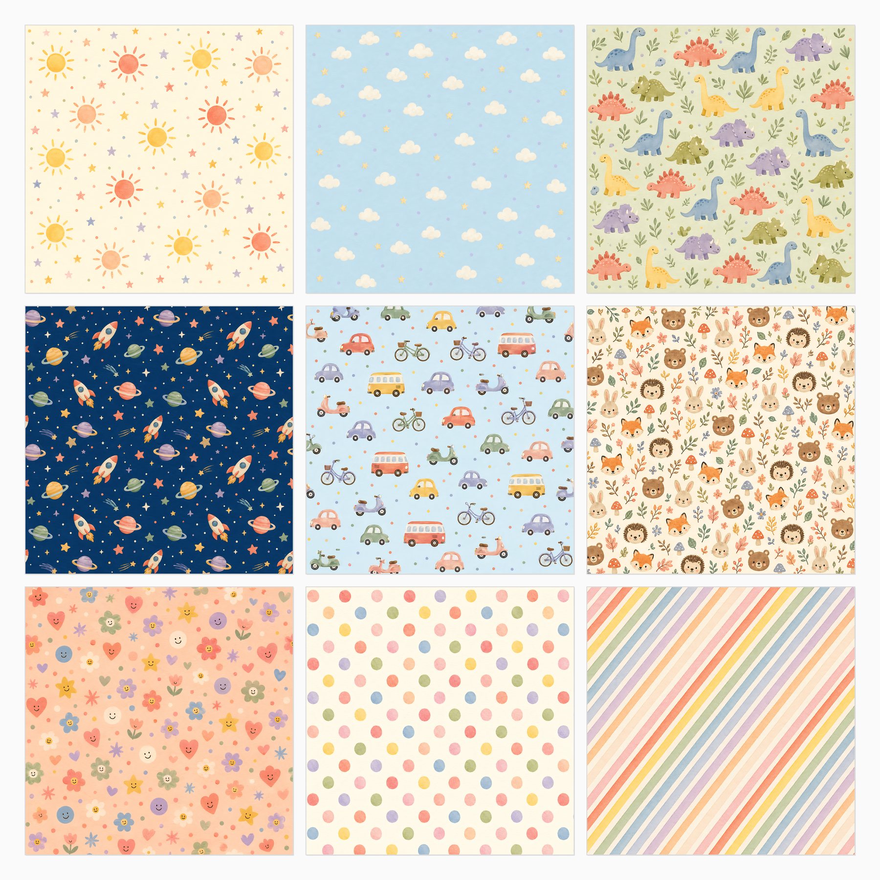 All Occasion Printable Gift Wrap Digital Scrapbook Paper preview 4