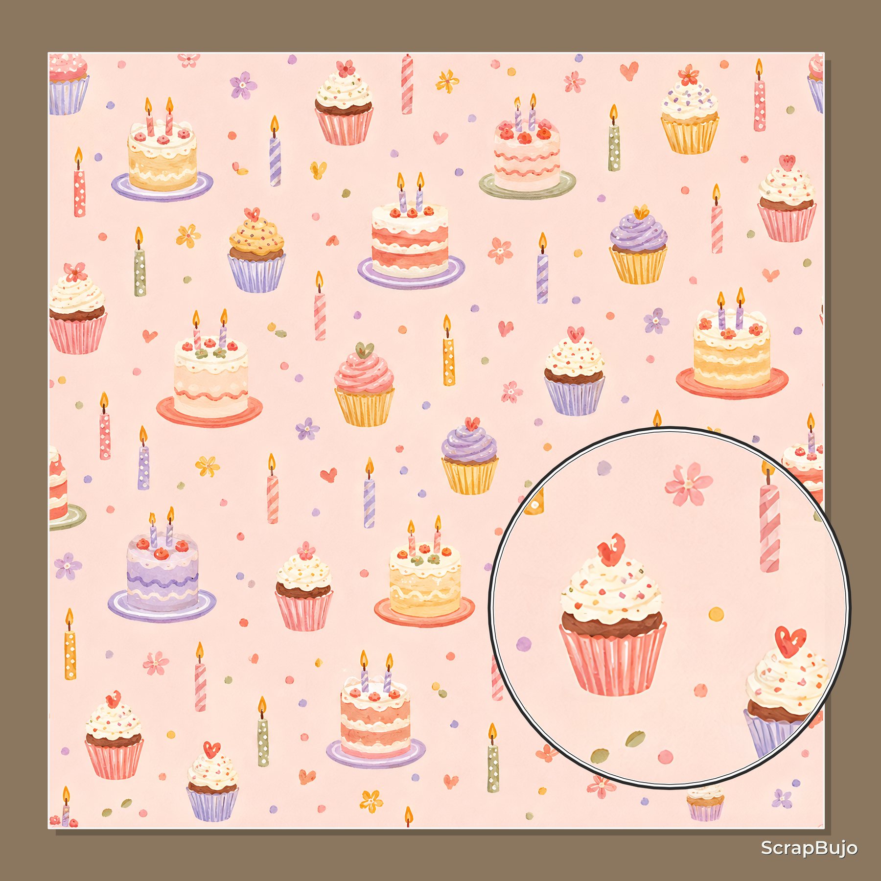 All Occasion Printable Gift Wrap Digital Scrapbook Paper preview 6