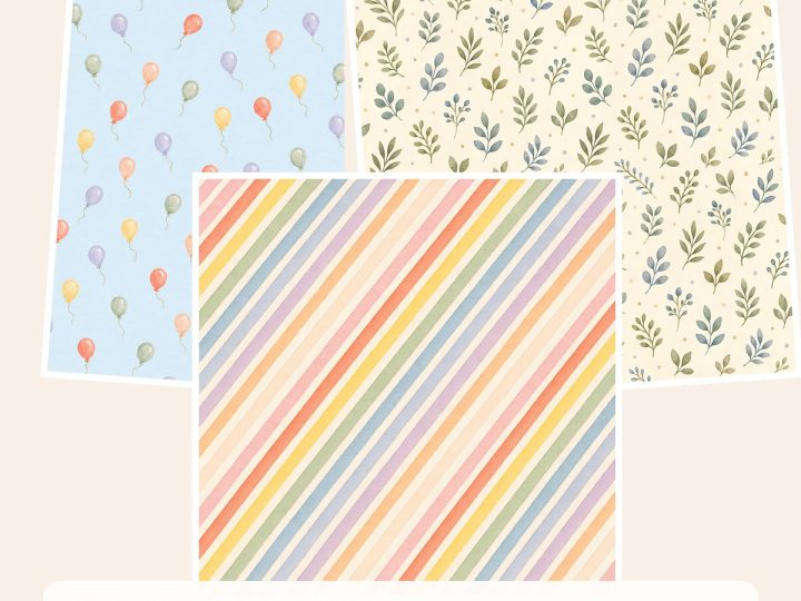 Free All Occasion Printable Gift Wrap – 3 Printable Scrapbook Paper Samples