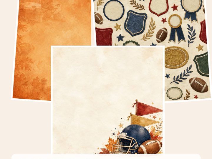 Free Game Day Football Homecoming Tailgate Scrapbook Samples