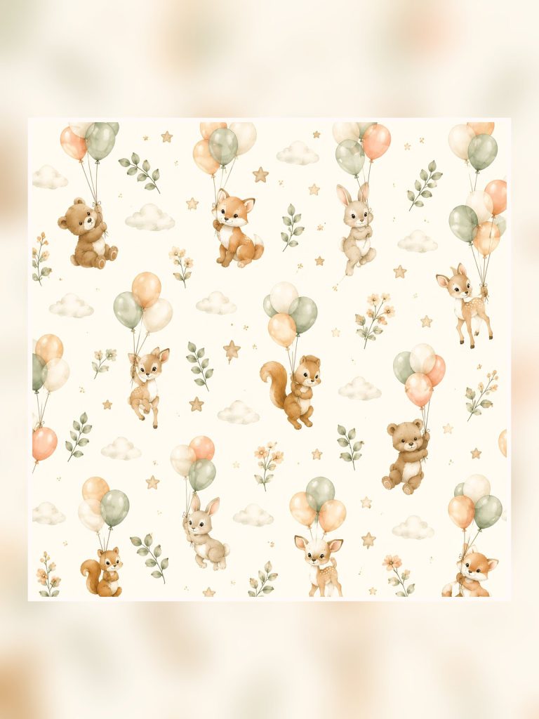 Woodland Baby Shower poster portrait