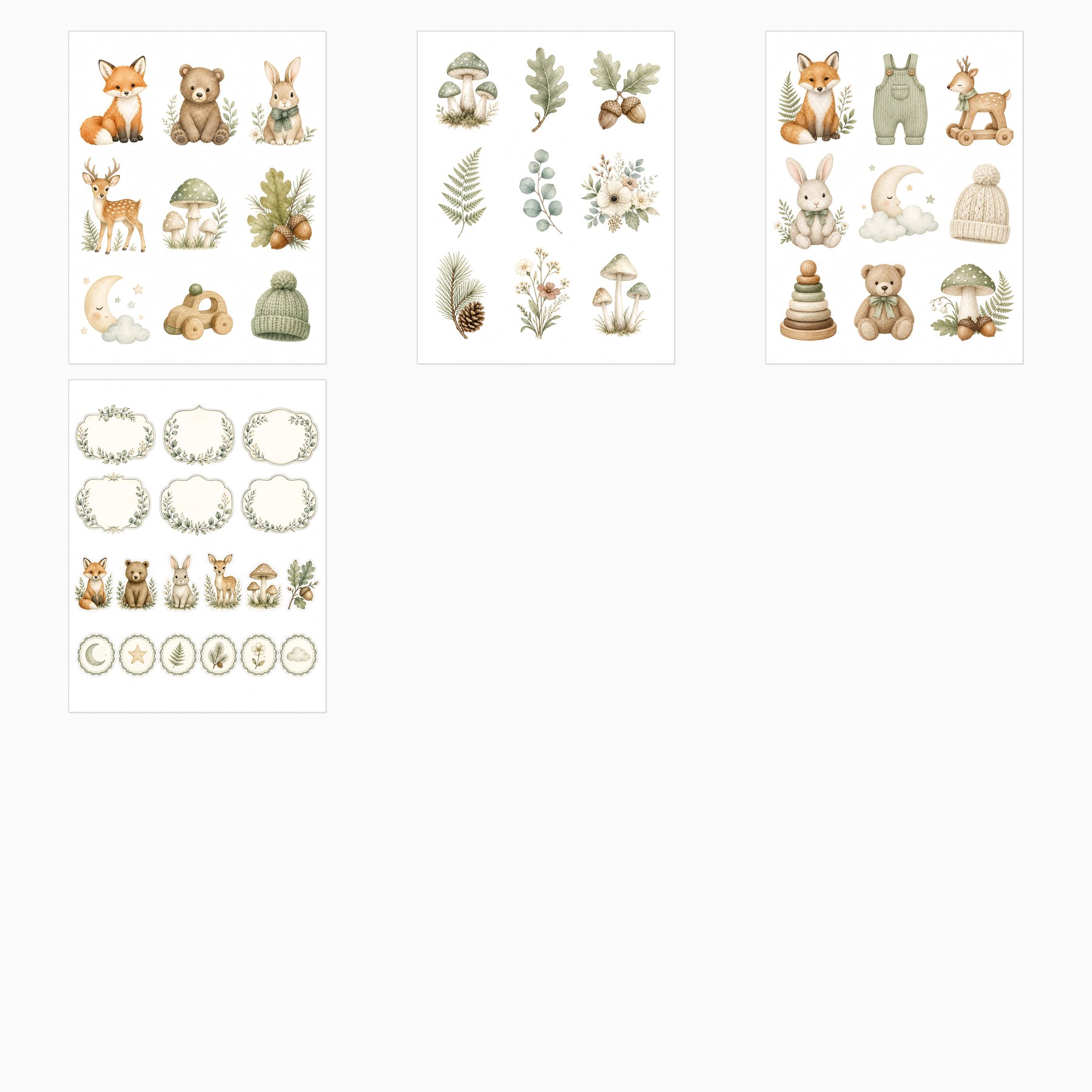 Sage Woodland Baby Memories Letter preview 4