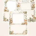 Free Sage Woodland Baby Memories Letter – 3 Printable Scrapbook Paper Samples preview