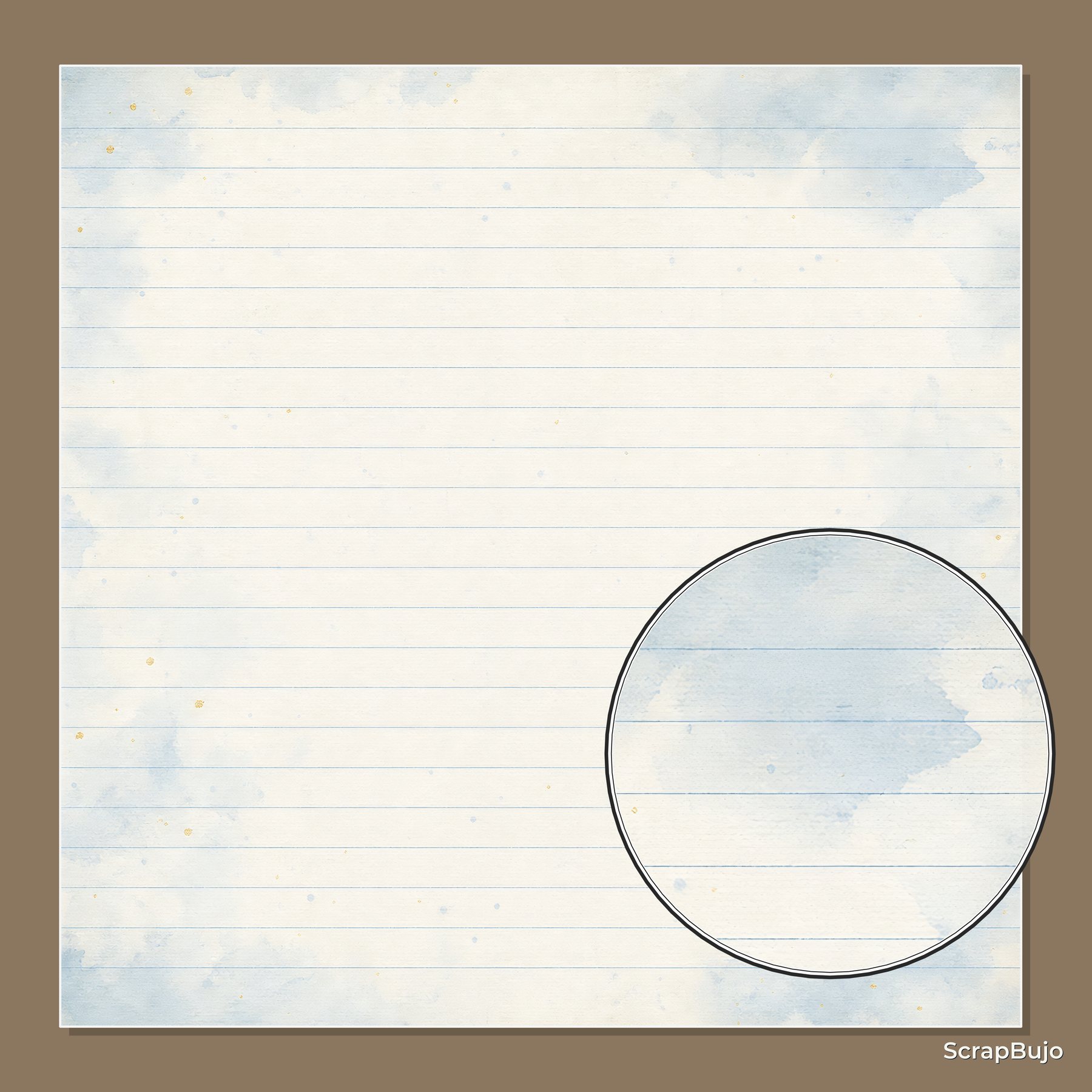 Baby Blue Heirloom Digital Scrapbook Paper preview 6
