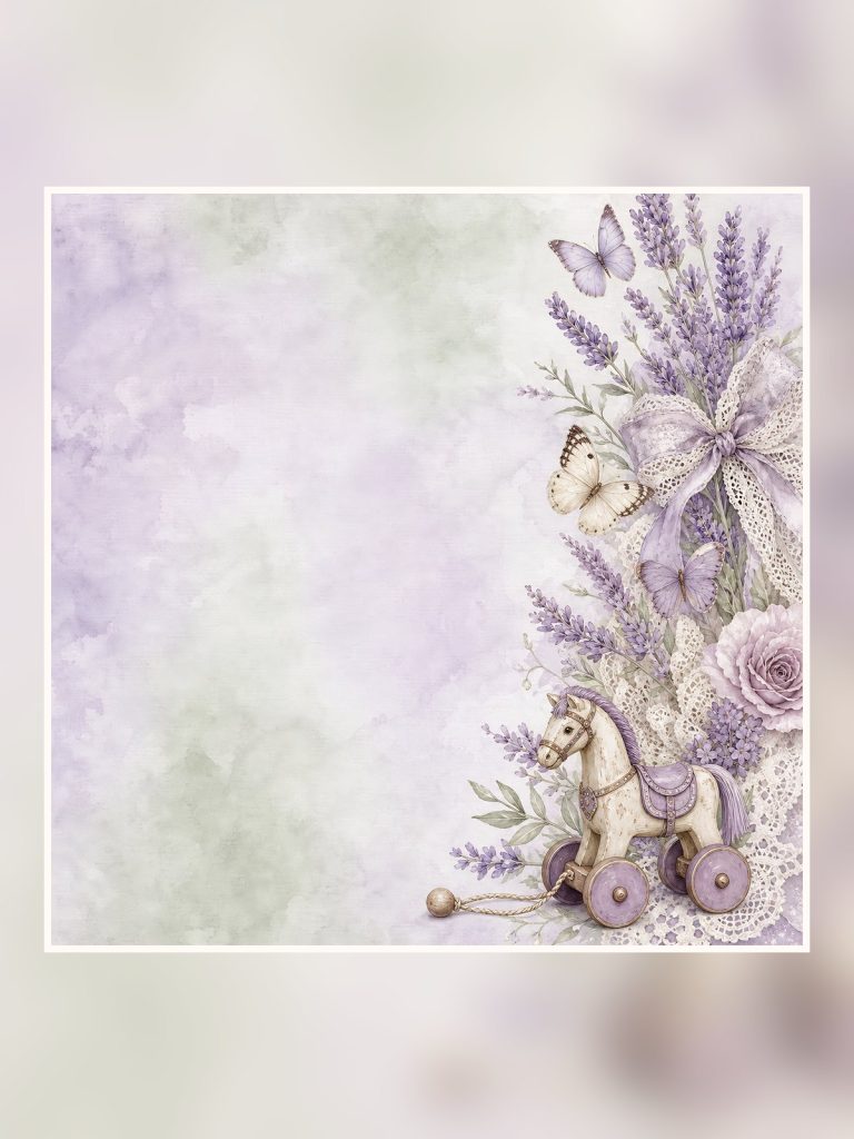 Lavender Heirloom Baby poster portrait