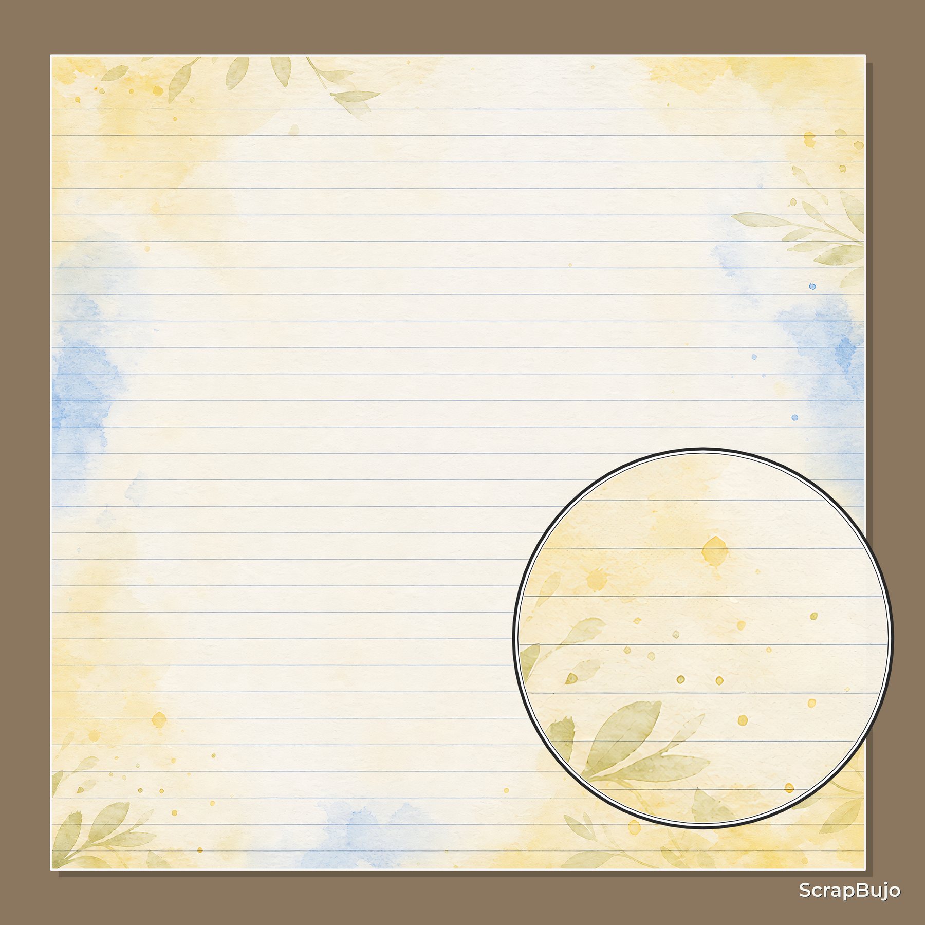 Lemon Garden Family Memories Digital Scrapbook Paper preview 6
