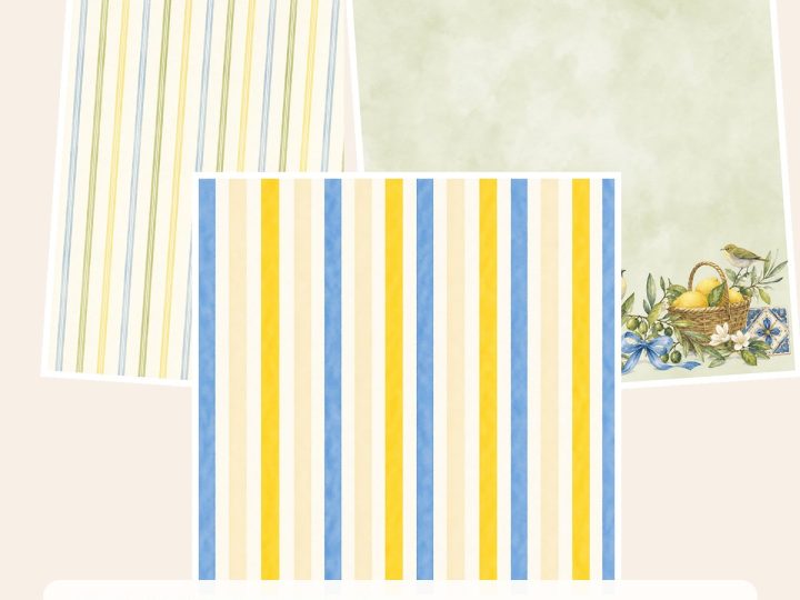 Free Lemon Garden Family Memories – 3 Printable Scrapbook Paper Samples preview