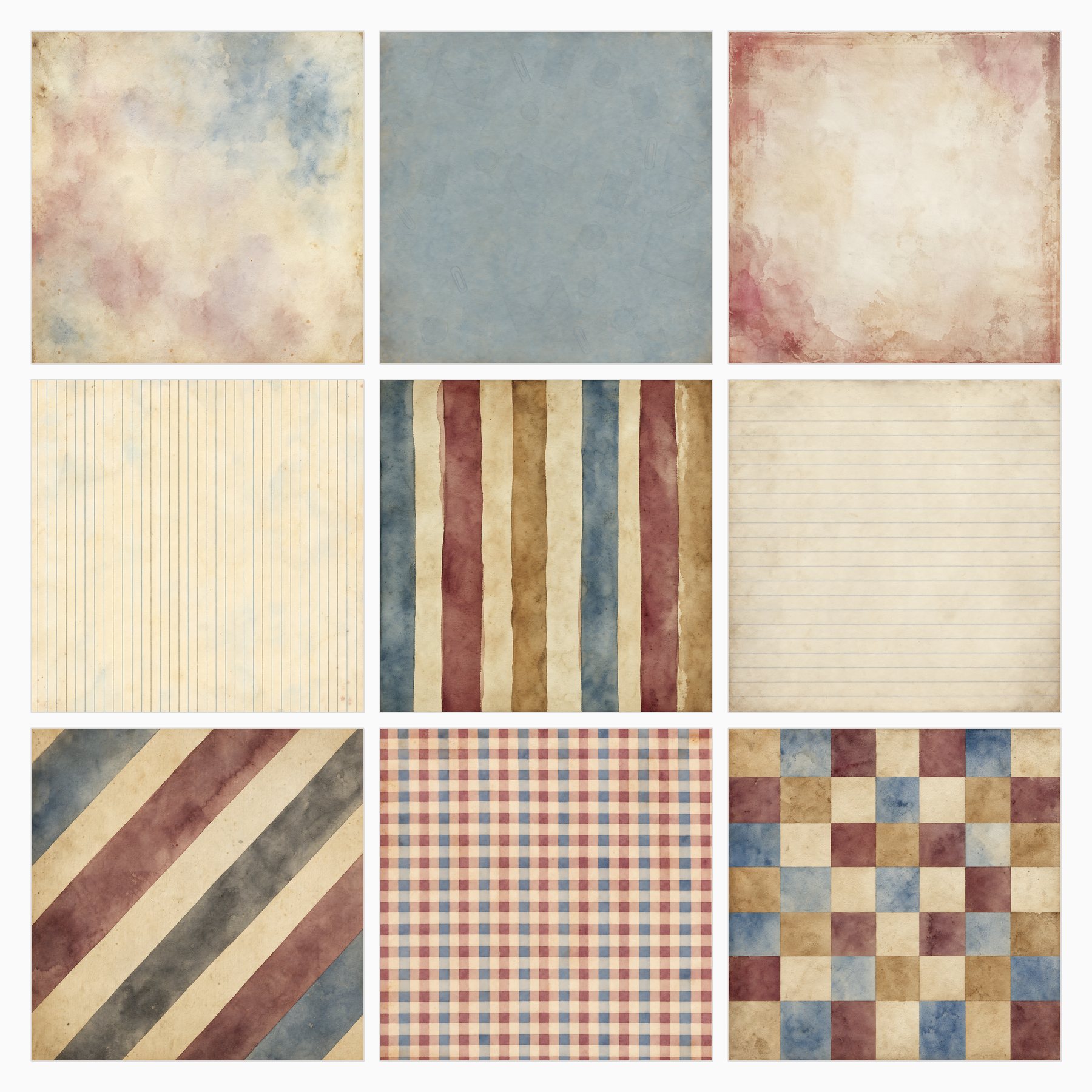 Vintage Office and Postal Digital Scrapbook Papers preview 2