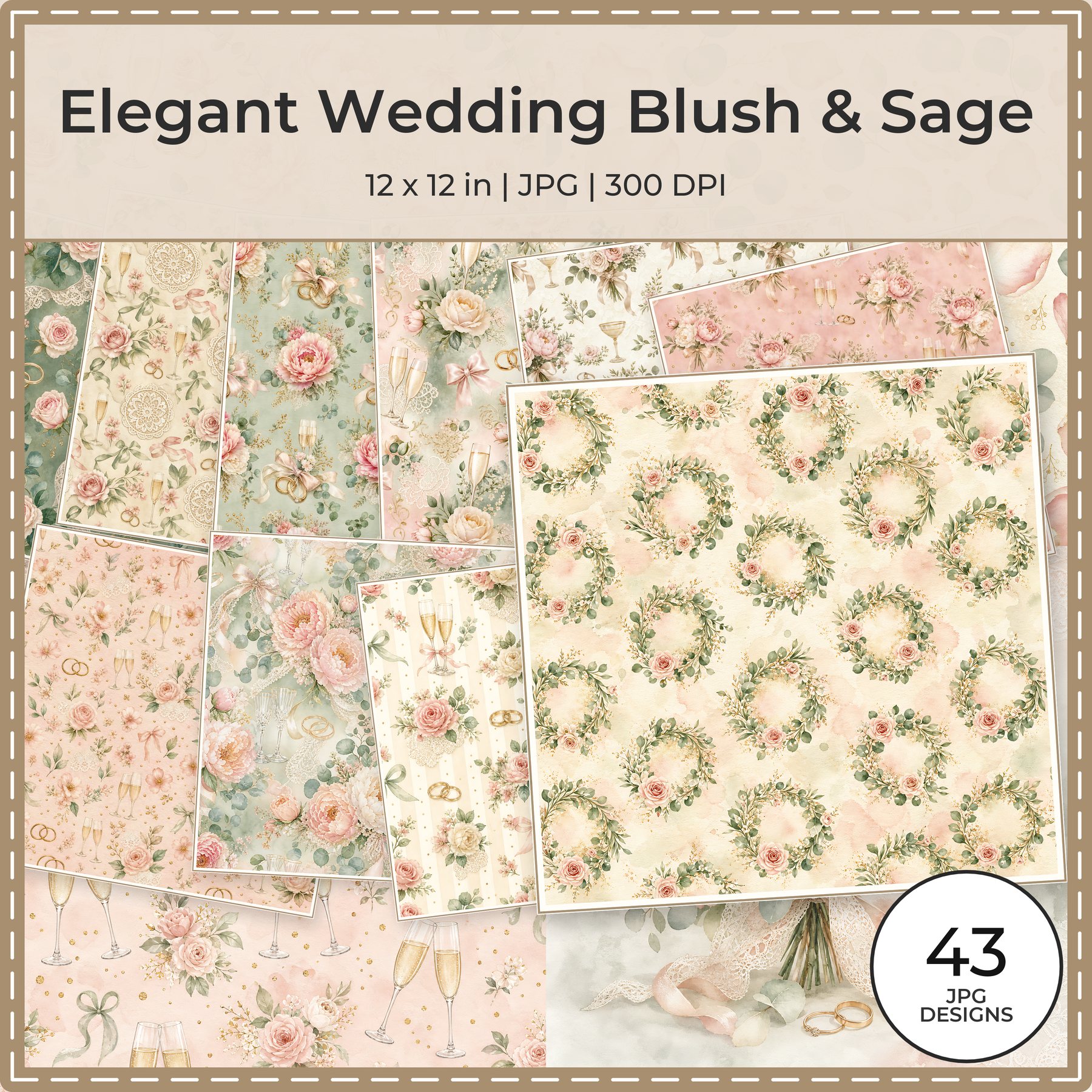 Elegant Wedding Blush & Sage