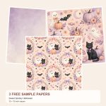 Free Sweet Spooky Halloween – 3 Printable Scrapbook Paper Samples preview