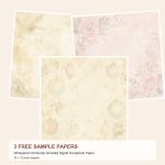 Free Whispered Christmas Ghosted – 3 Printable Scrapbook Paper Samples preview