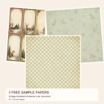 Free Vintage Woodland Christmas Junk Journal Kit – 3 Printable Scrapbook Paper Samples preview
