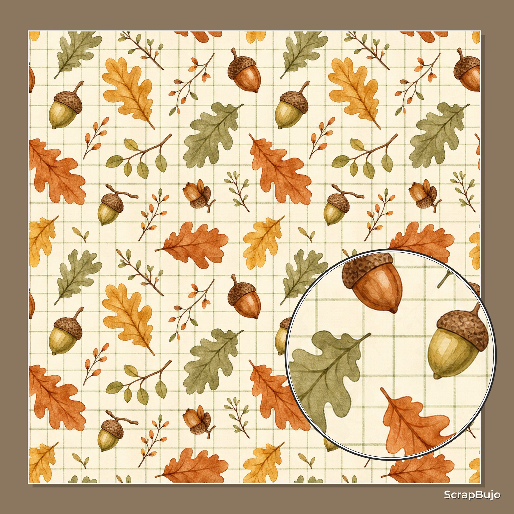 Fall Cottagecore Digital Papers preview 5