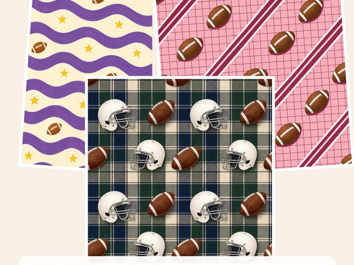 Free Football Tailgate Digital Papers – 3 Printable Scrapbook Paper Samples