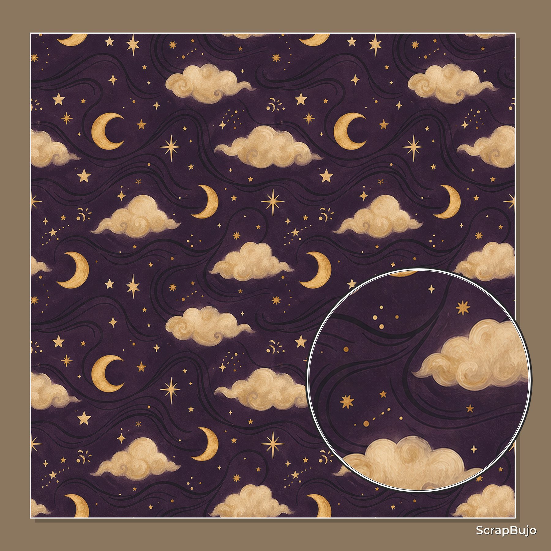 Vintage Whimsical Halloween Digital Papers preview 6