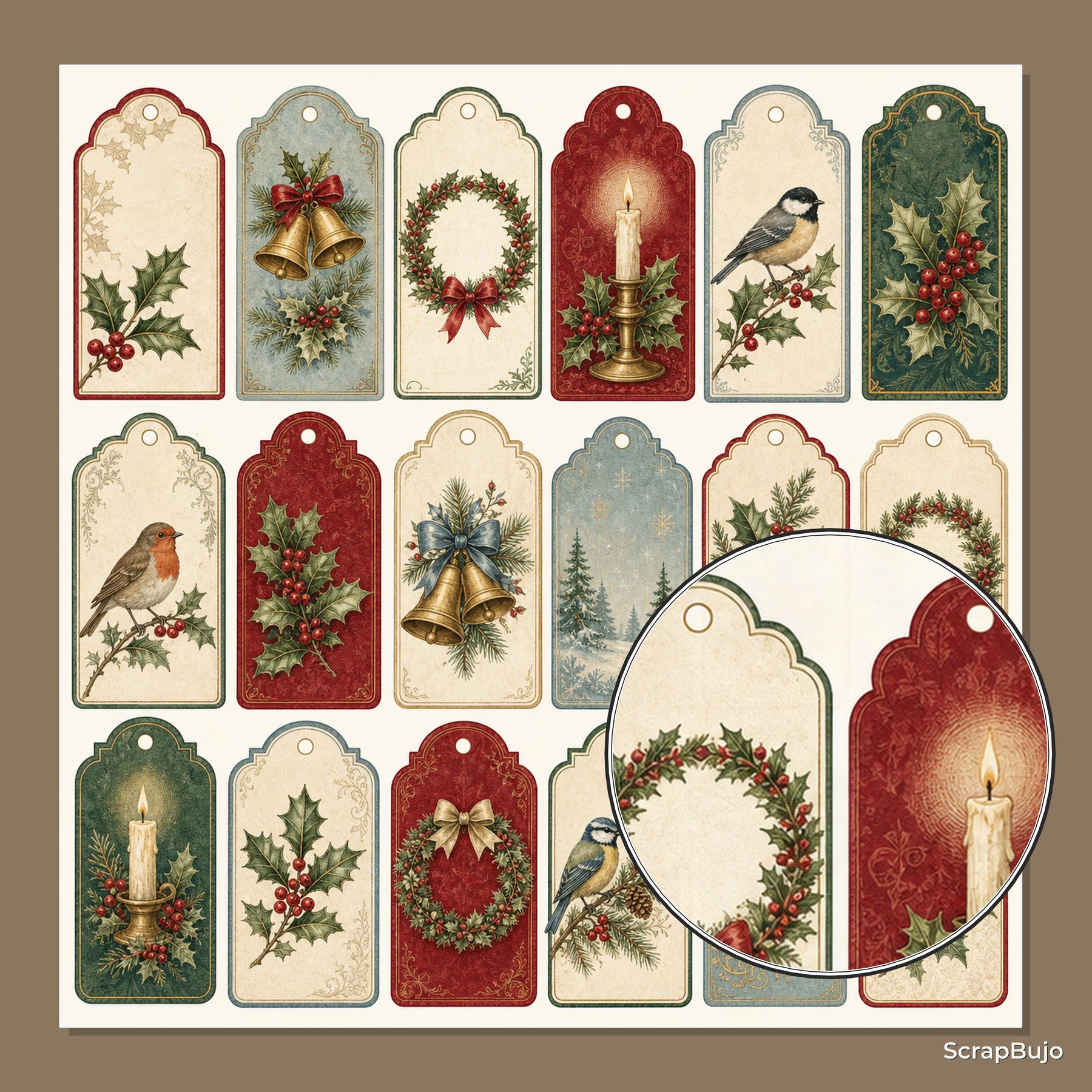 Christmas Ephemera and Fussy Cuts preview 5