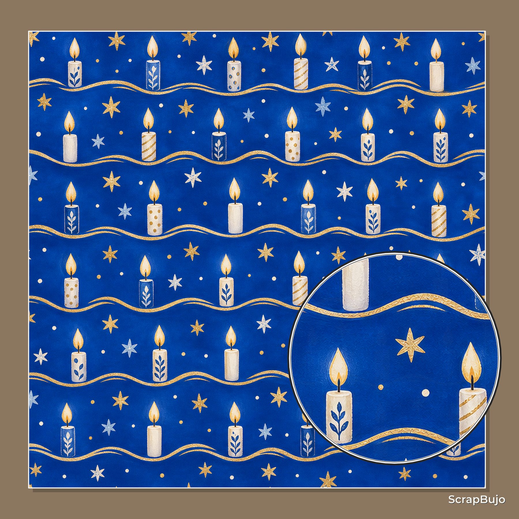 Hanukkah Digital Paper Mini Pack preview 6