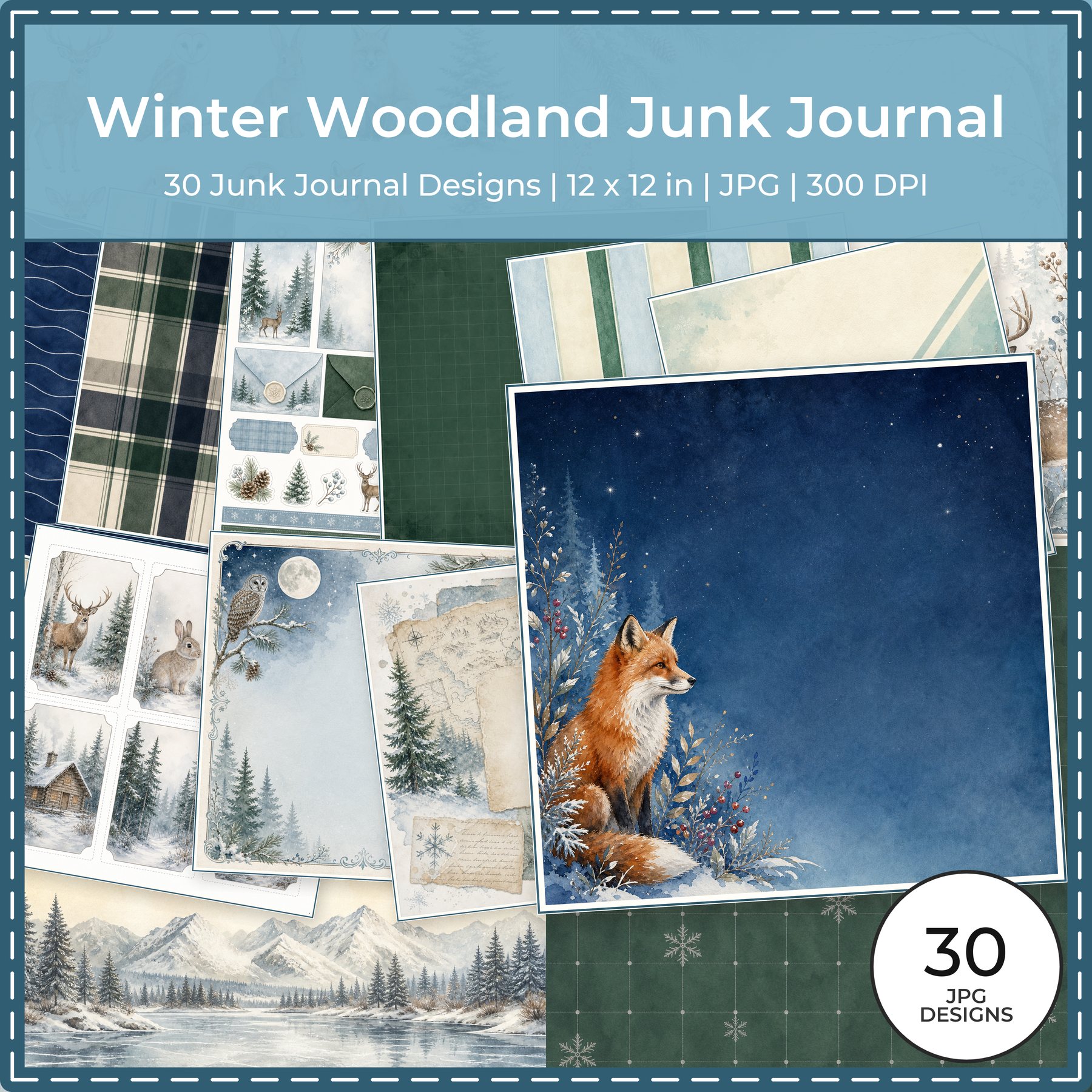 Winter Woodland Junk Journal