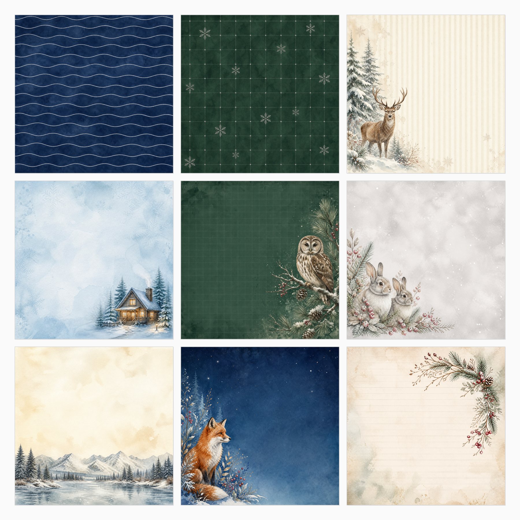 Winter Woodland Junk Journal preview 4