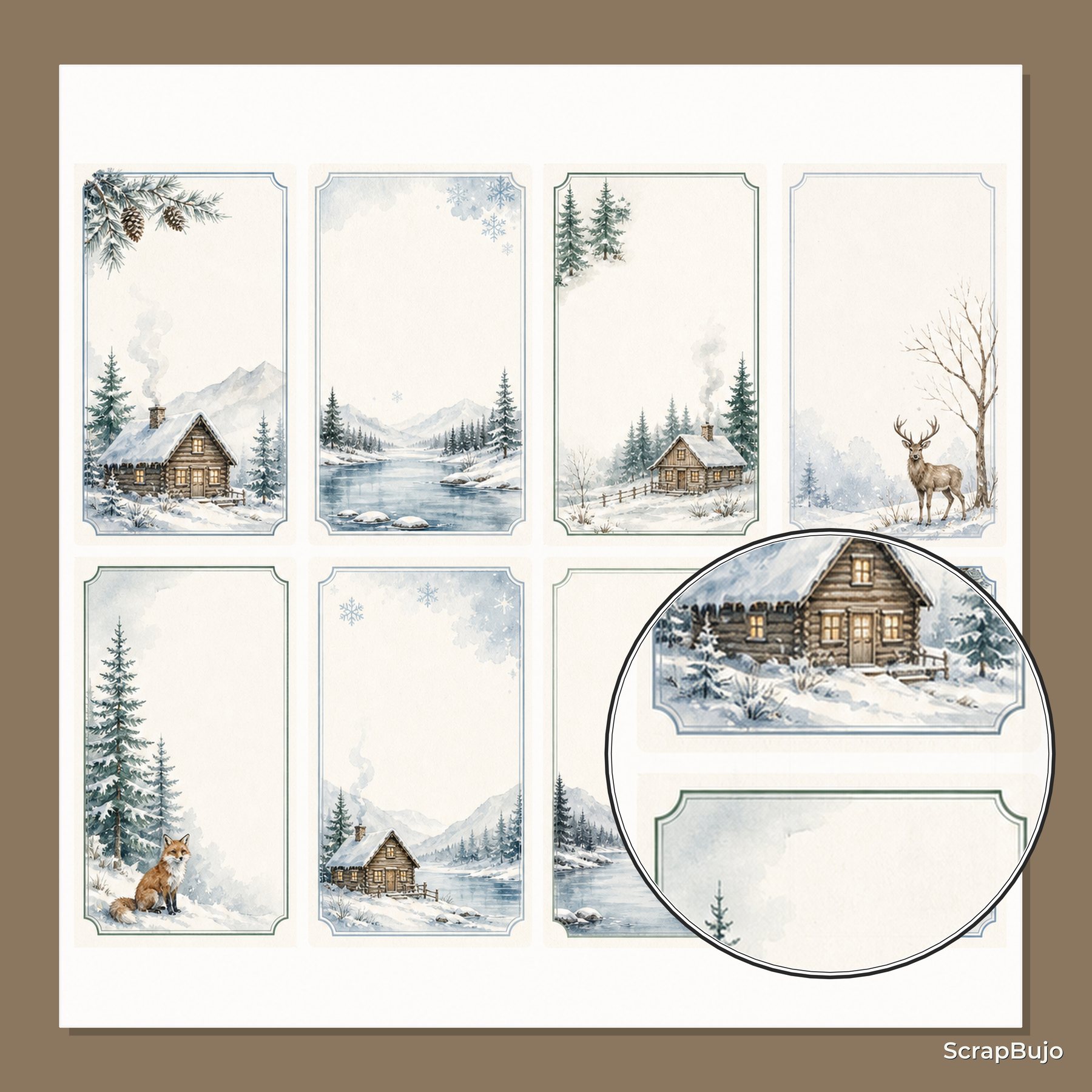 Winter Woodland Junk Journal preview 6